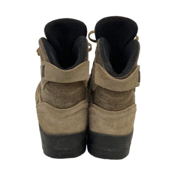 Salomon Womens Trail Hiking Boots Size 7 Tan & Black Suede Lace-Up Ankle High Du - Picture 4 of 12